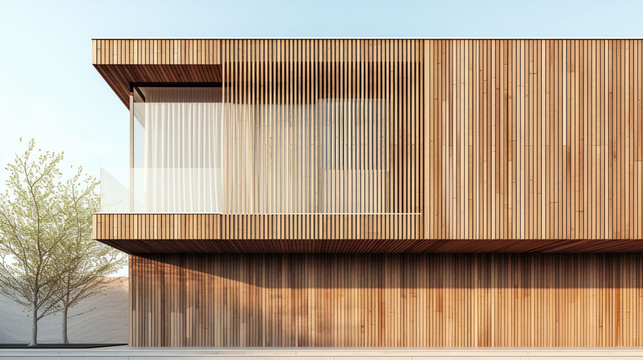 Maison à façade bois moderne pour performance énergétique et isolation